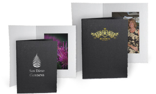 foil stamped event folders