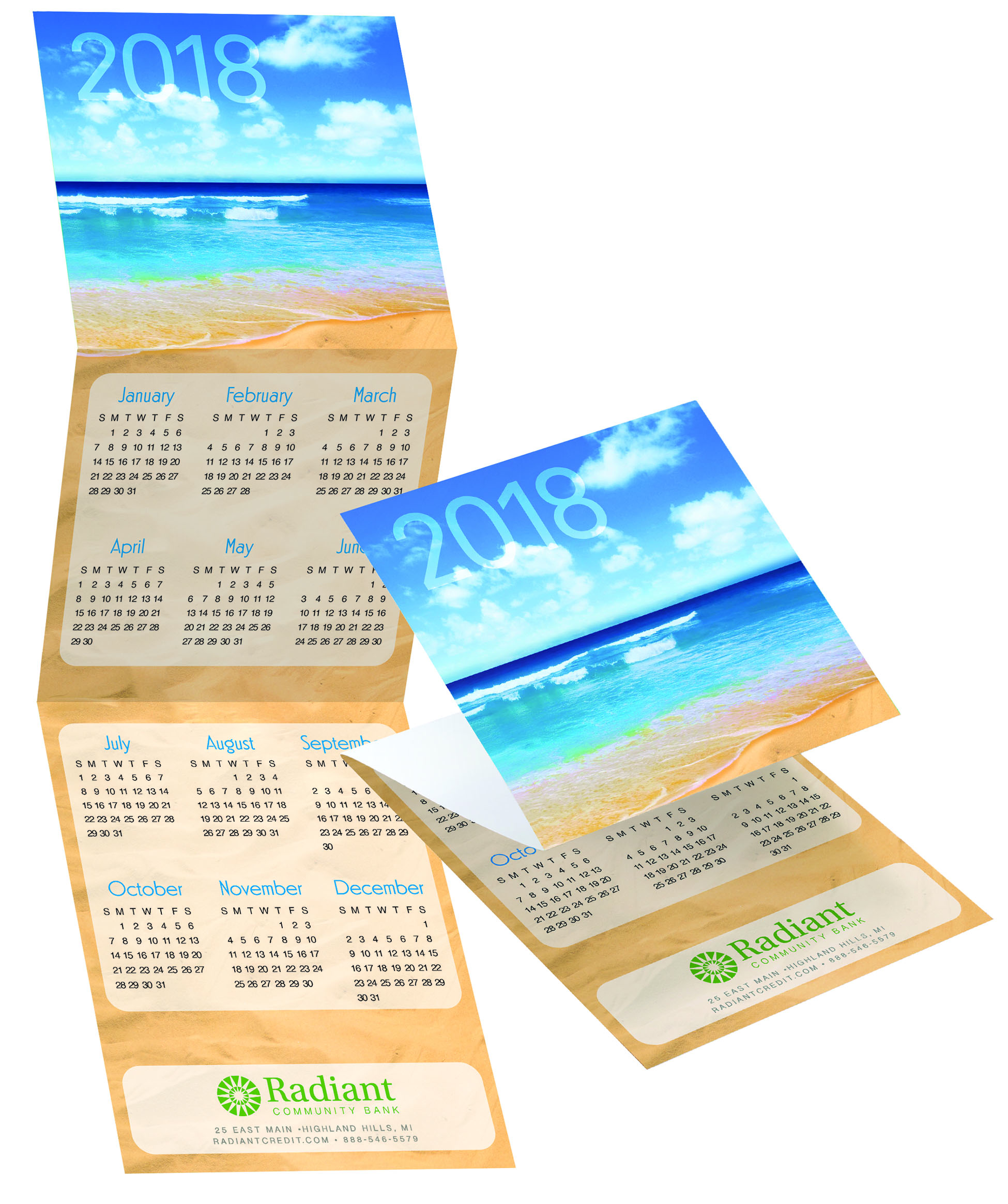 custom beach calendar Warwick Publishing
